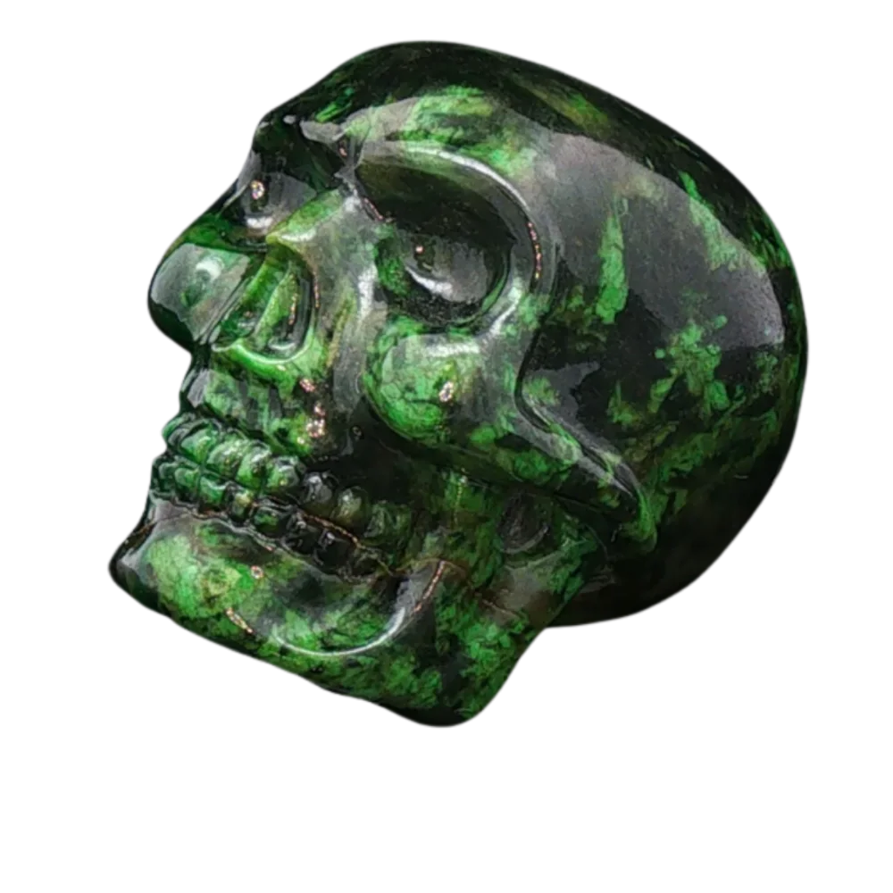 Maw Skull — carved jade
