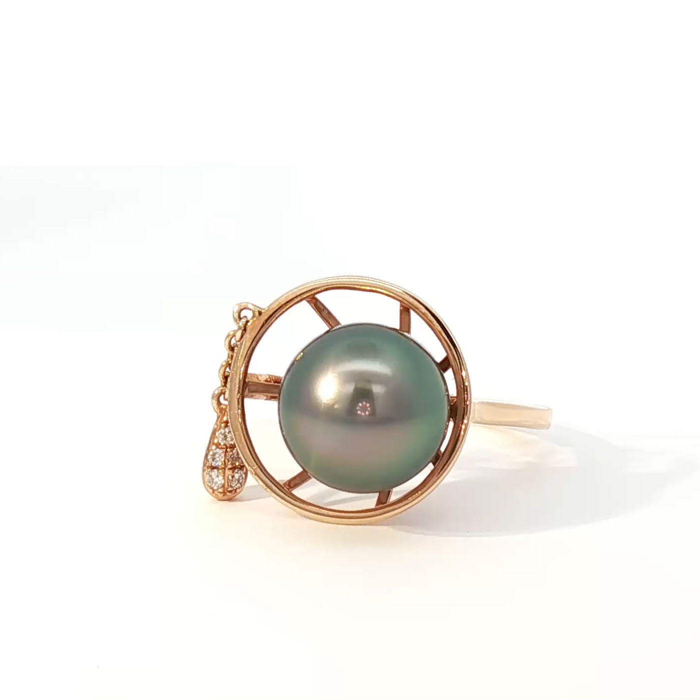 Tahitian Pearl Compass Ring