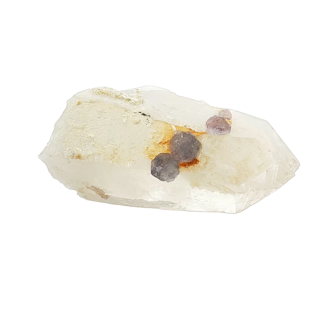 Fluorite on quartz phantom