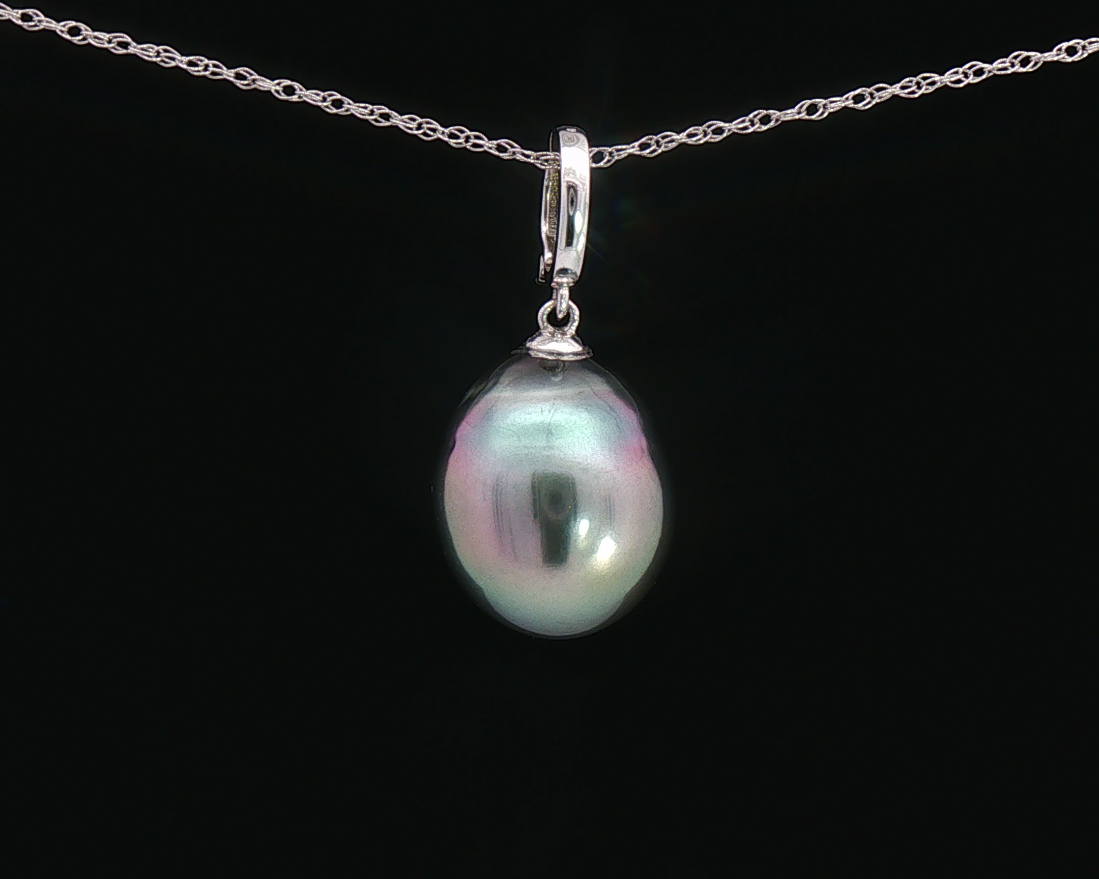 Tahitian Pearl Open Close Pendant