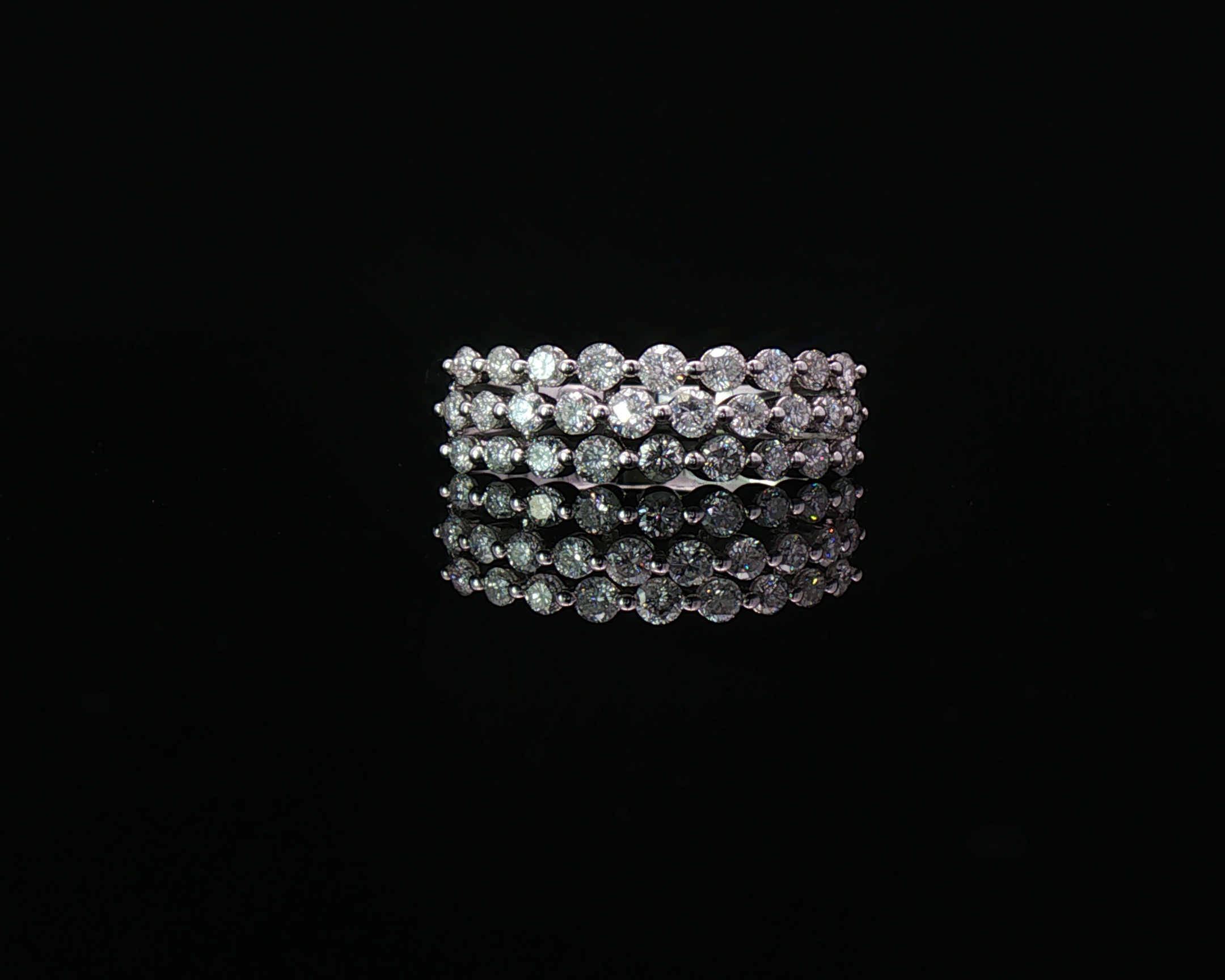 Scalloped egde three row band