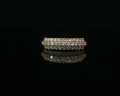 Tripple row diamond band