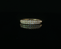 Dual row diamond band