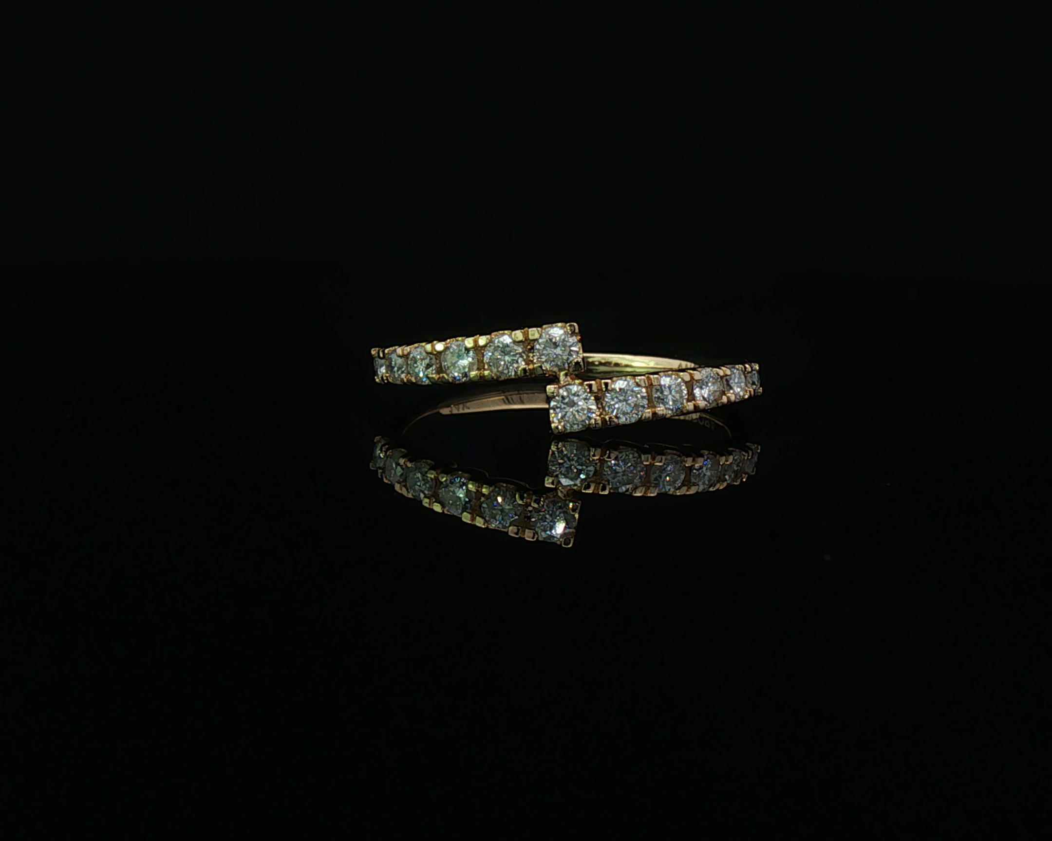 Split shank diamond ring