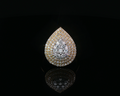 Mosaic pear ring