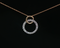 Intertwined circle pendant