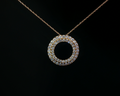 Double row circle pendant