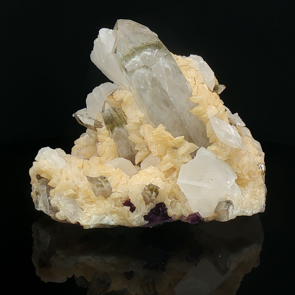 Quartz on calcite