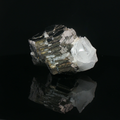 Quartz on arsenopyrite