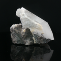 Quartz, calcite on arsenopyrite