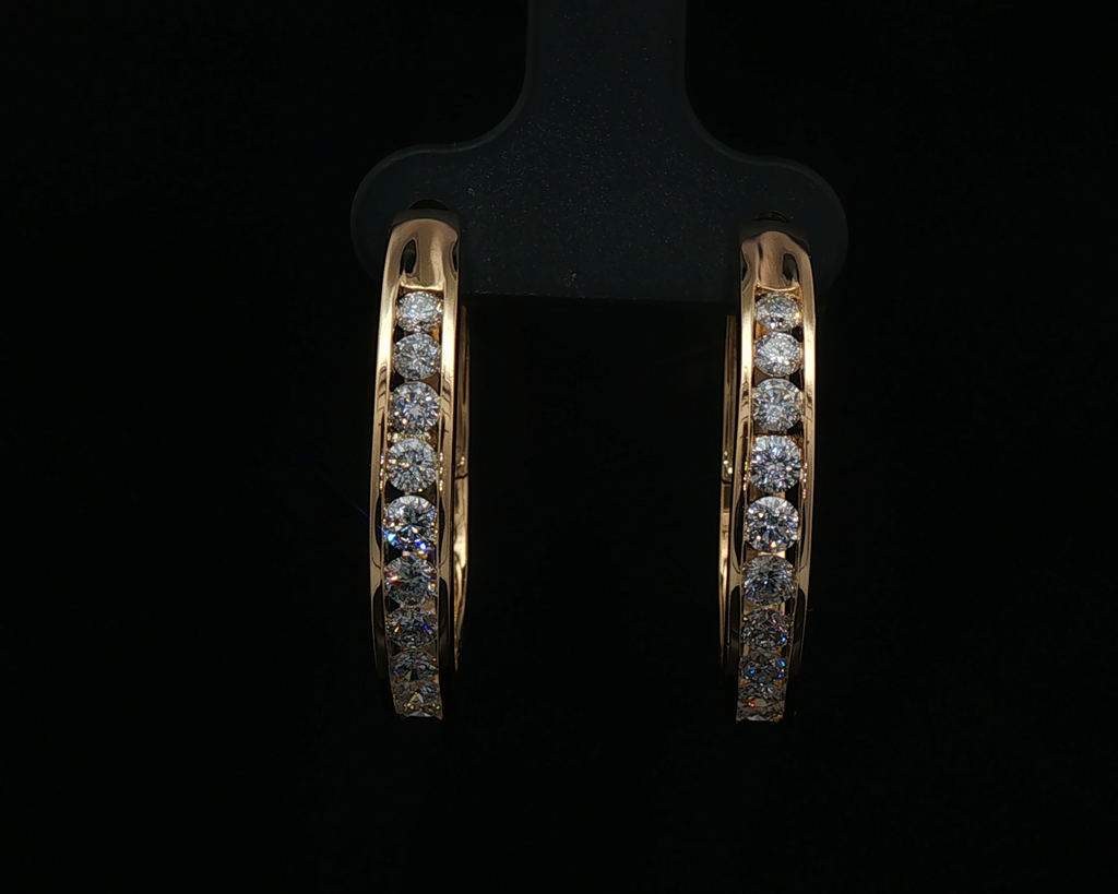Channel set hoops large
