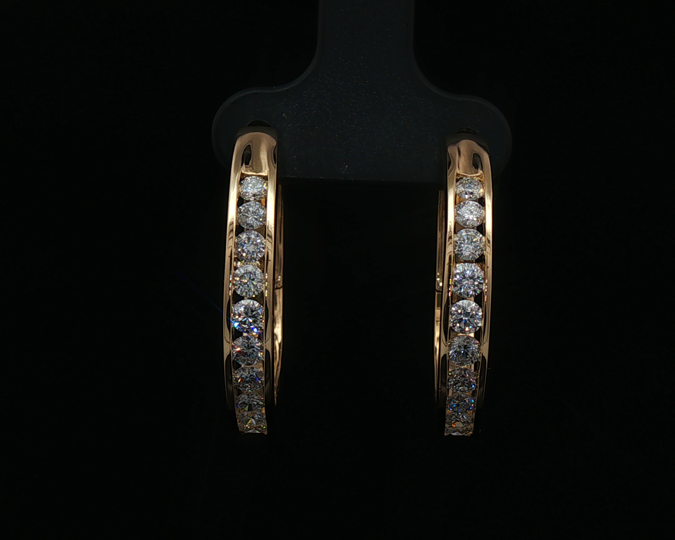 Channel set hoops large