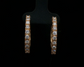 Prong set hoops large