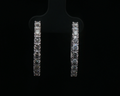 Prong set hoops large