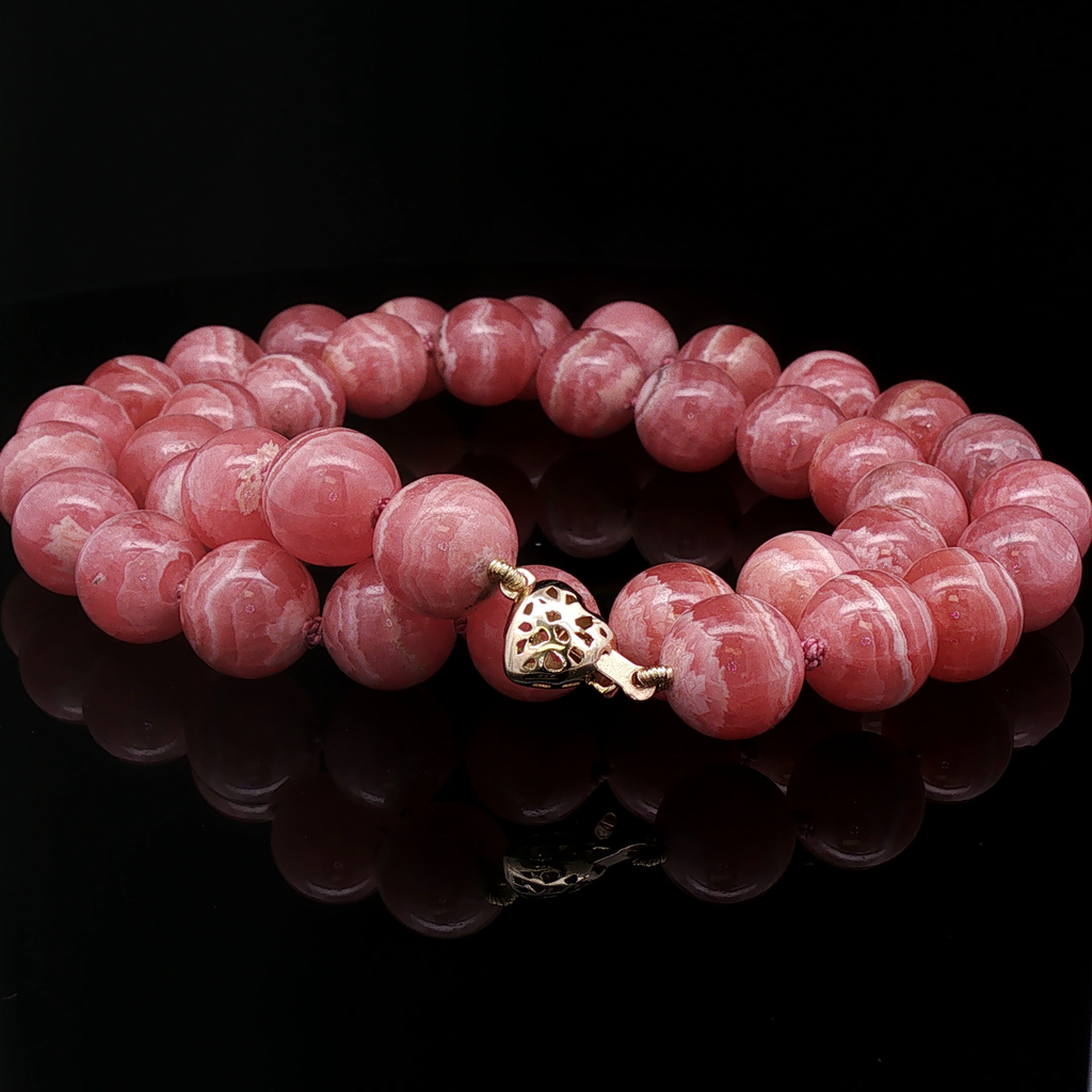 Rhodochrosite necklace