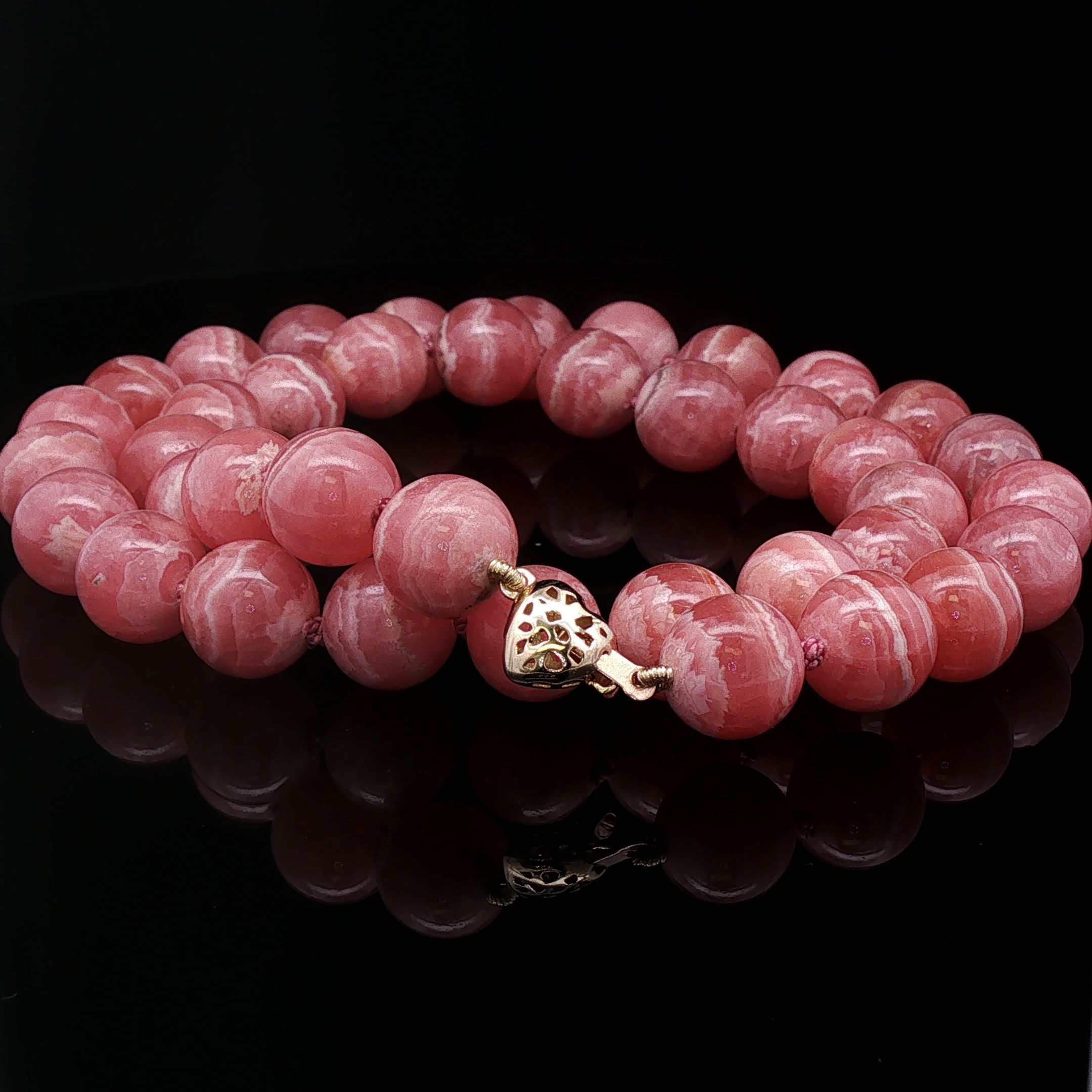 Rhodochrosite necklace