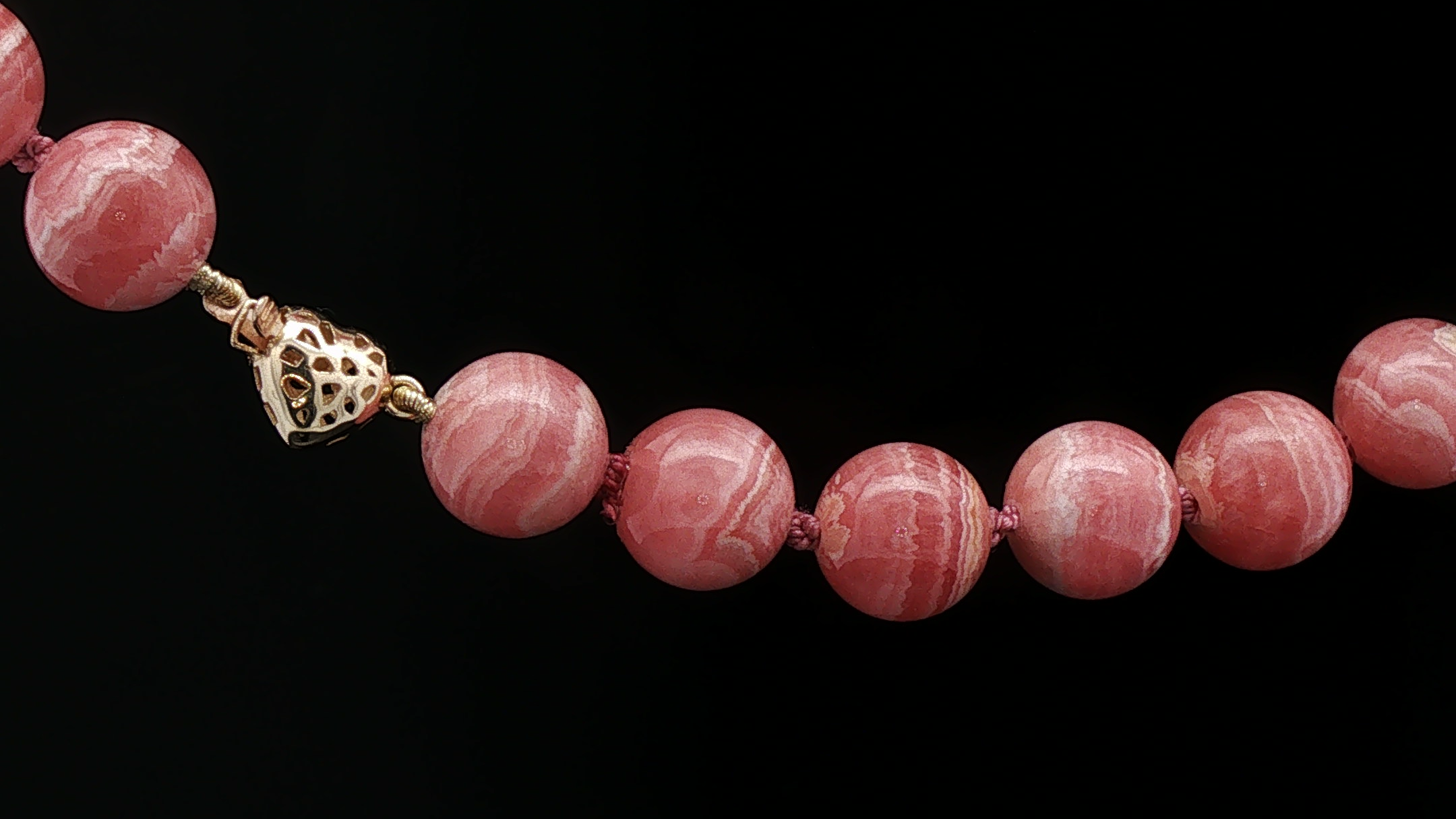 Rhodochrosite necklace