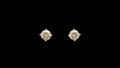 Yellow sapphire studs