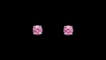 Pink sapphires studs