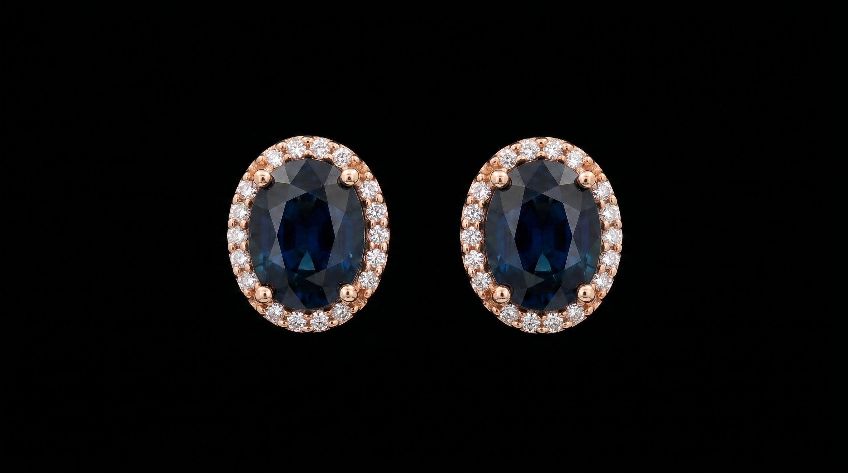 Sapphire & Diamond Studs