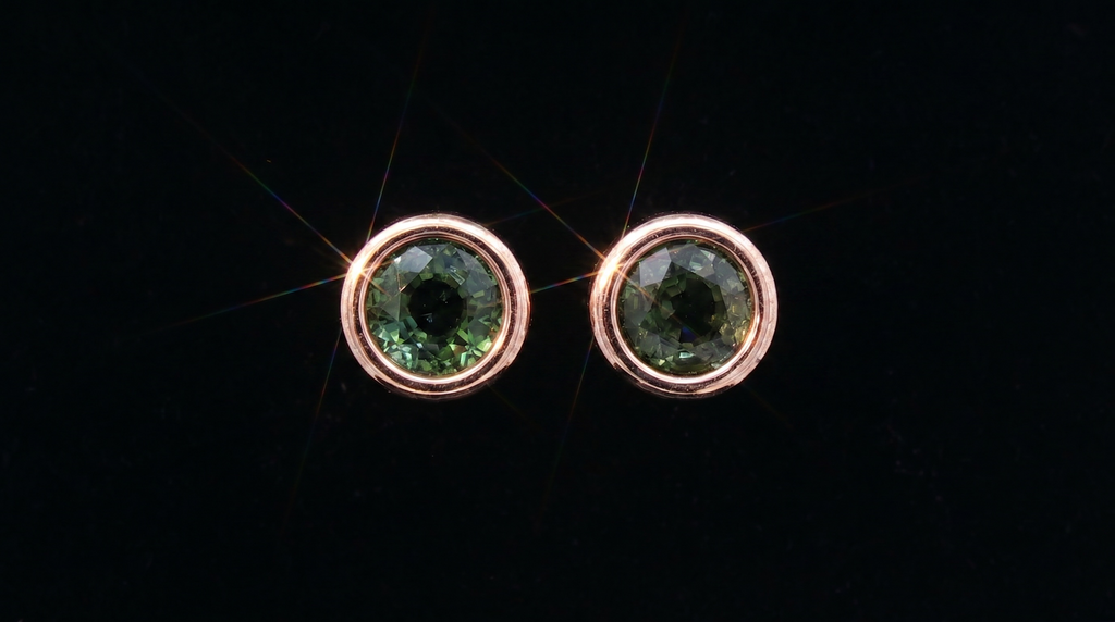 Tourmaline studs