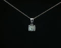 Petite square pendant