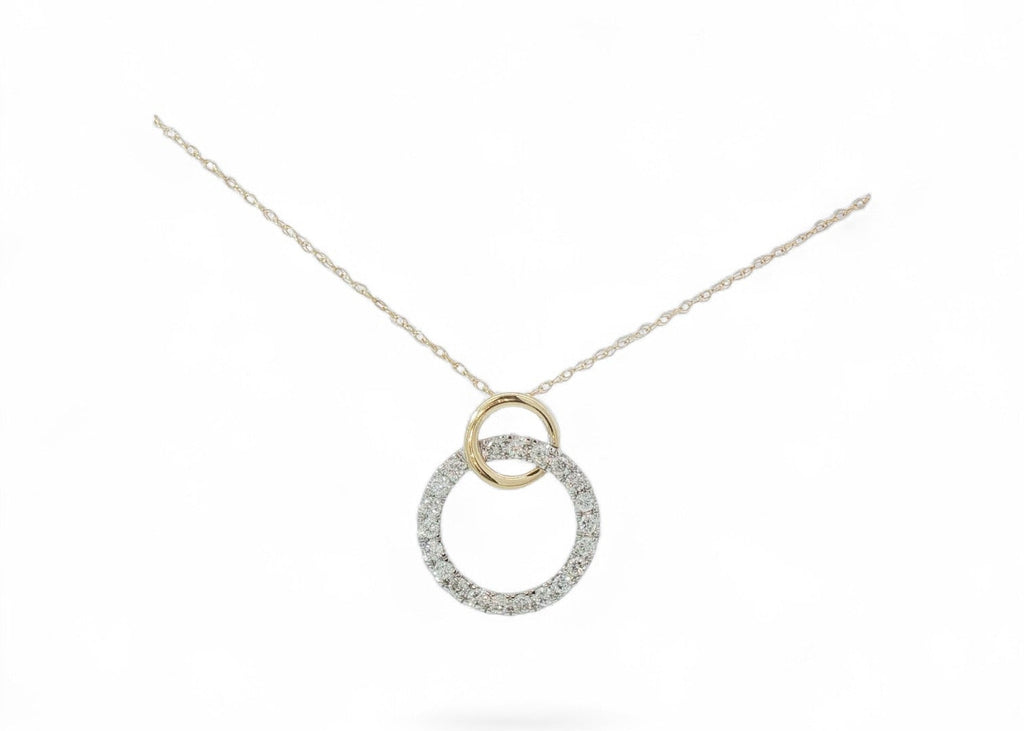 Intertwined circle pendant