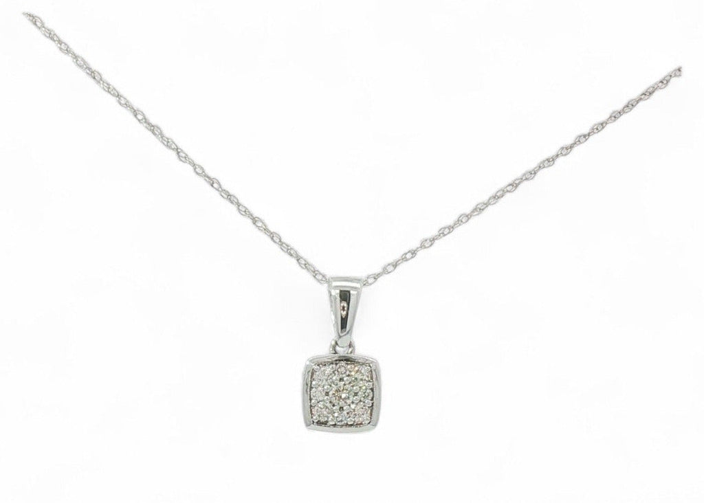 Petite square pendant