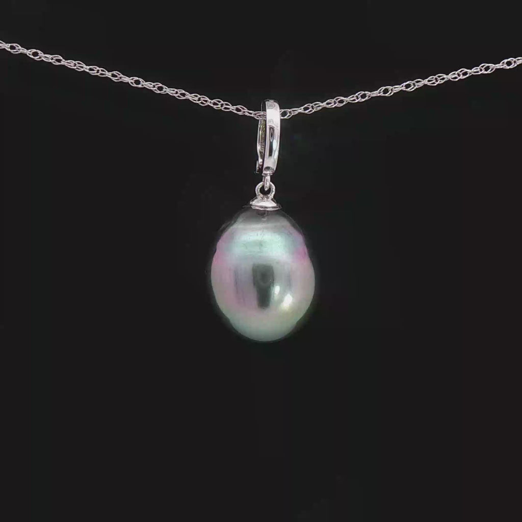 Tahitian Pearl Open Close Pendant