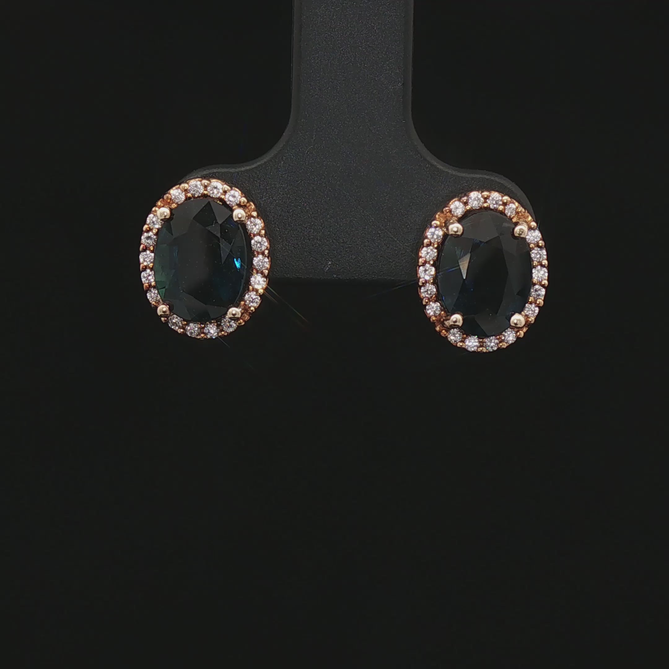 Sapphire & Diamond Studs