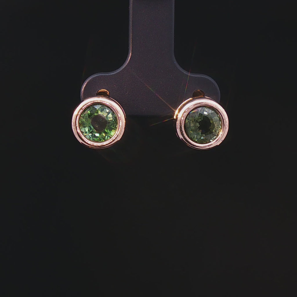 Tourmaline studs