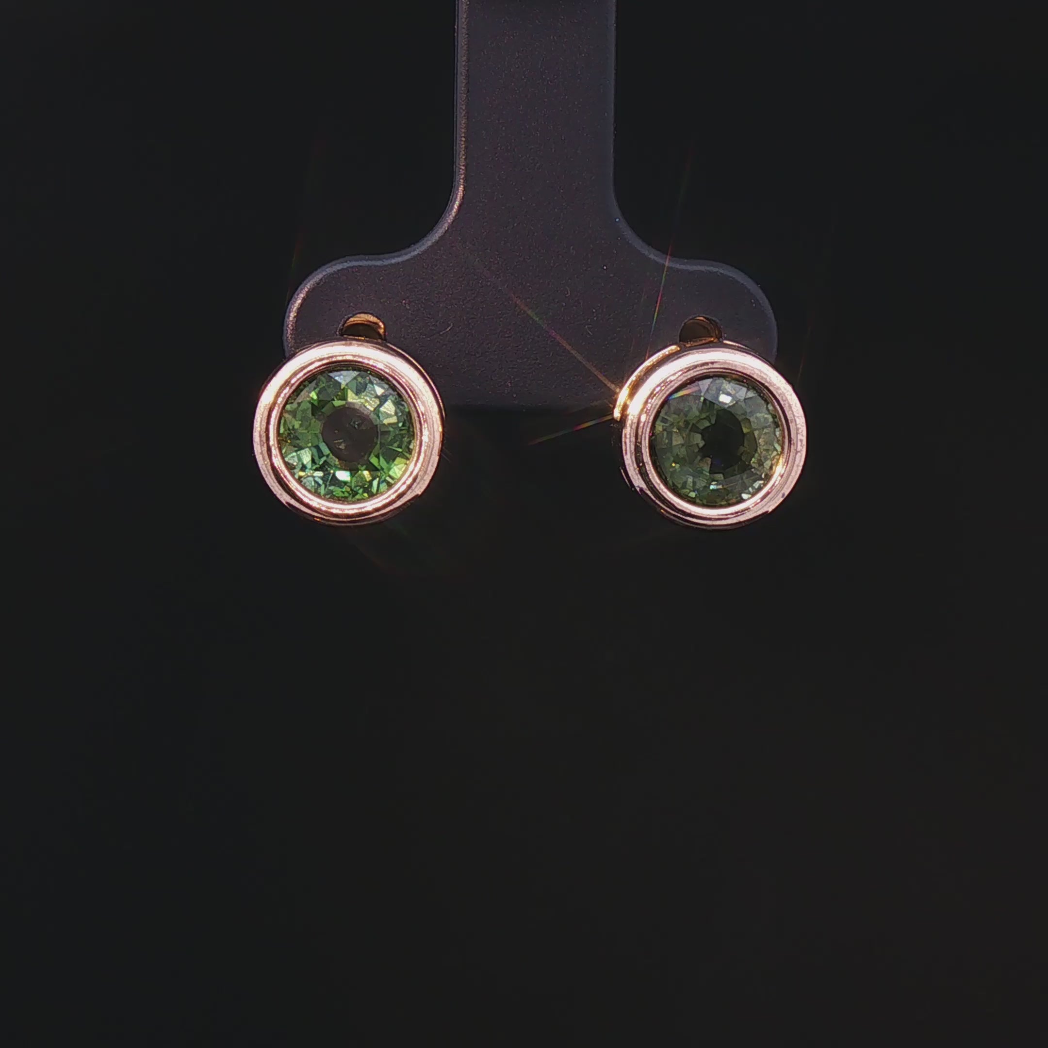 Tourmaline studs