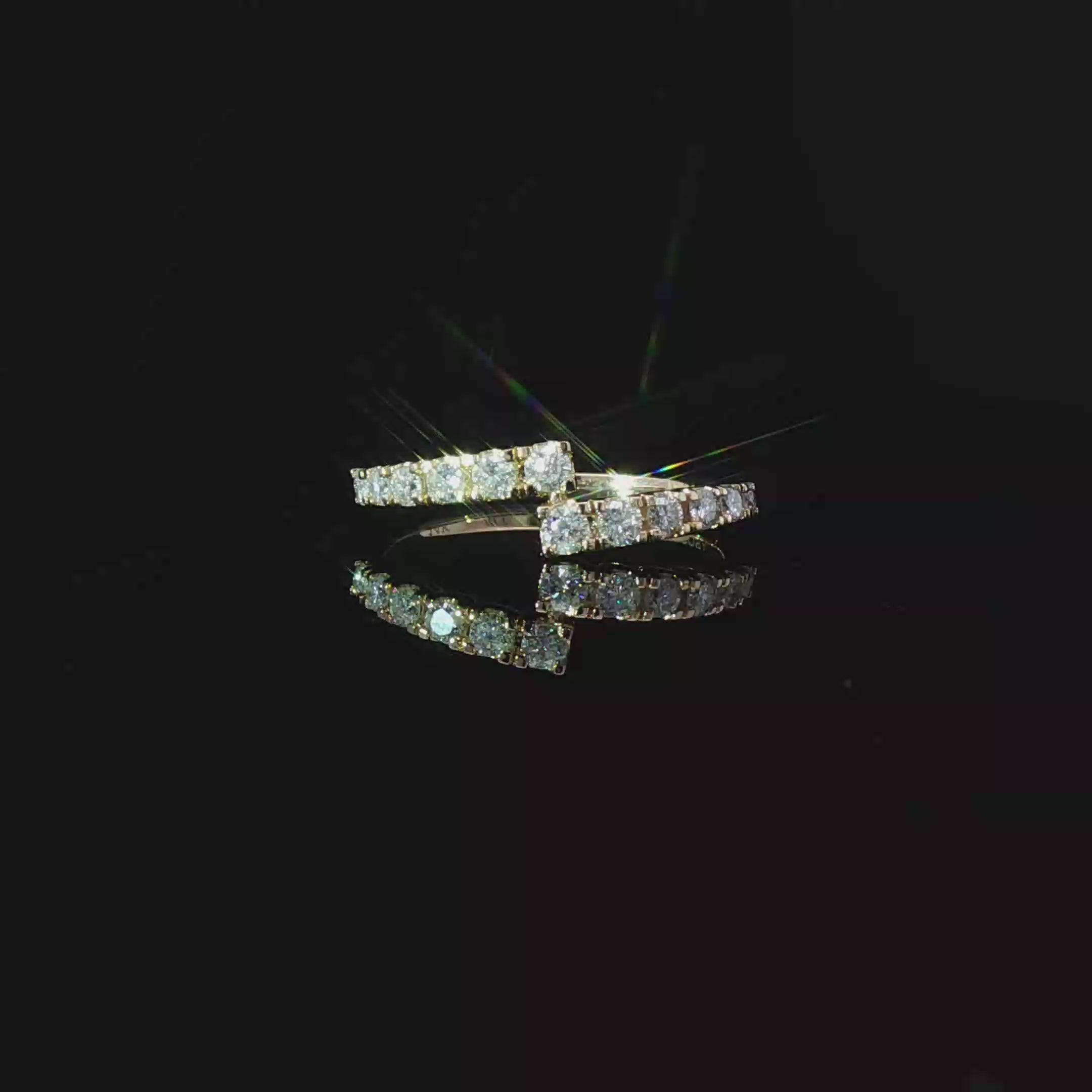 Split shank diamond ring