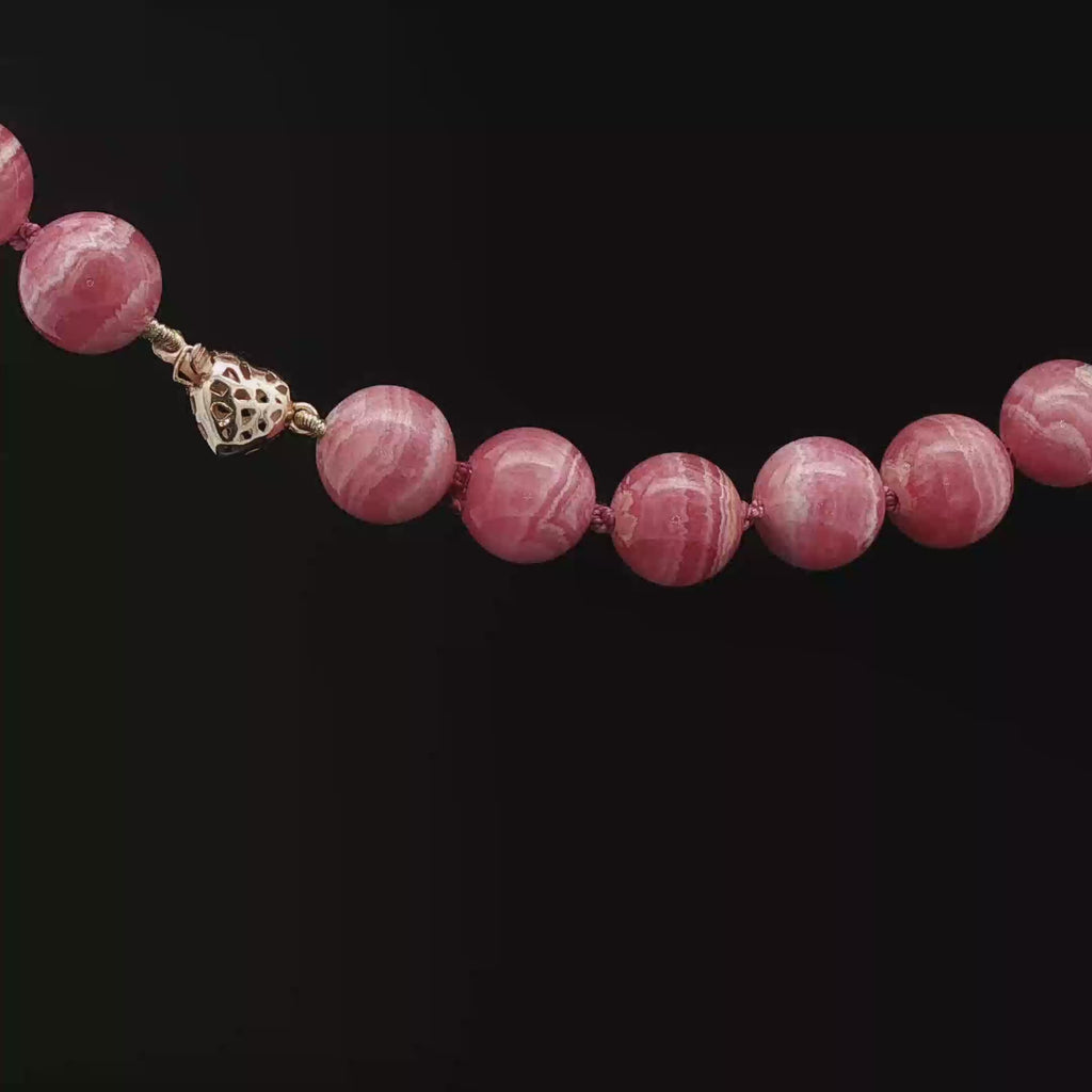 Rhodochrosite necklace