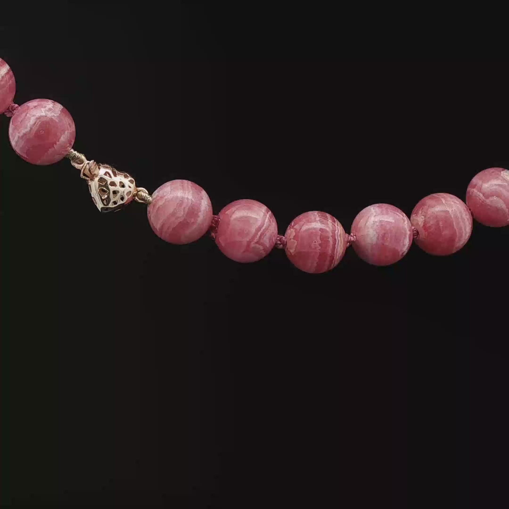 Rhodochrosite necklace