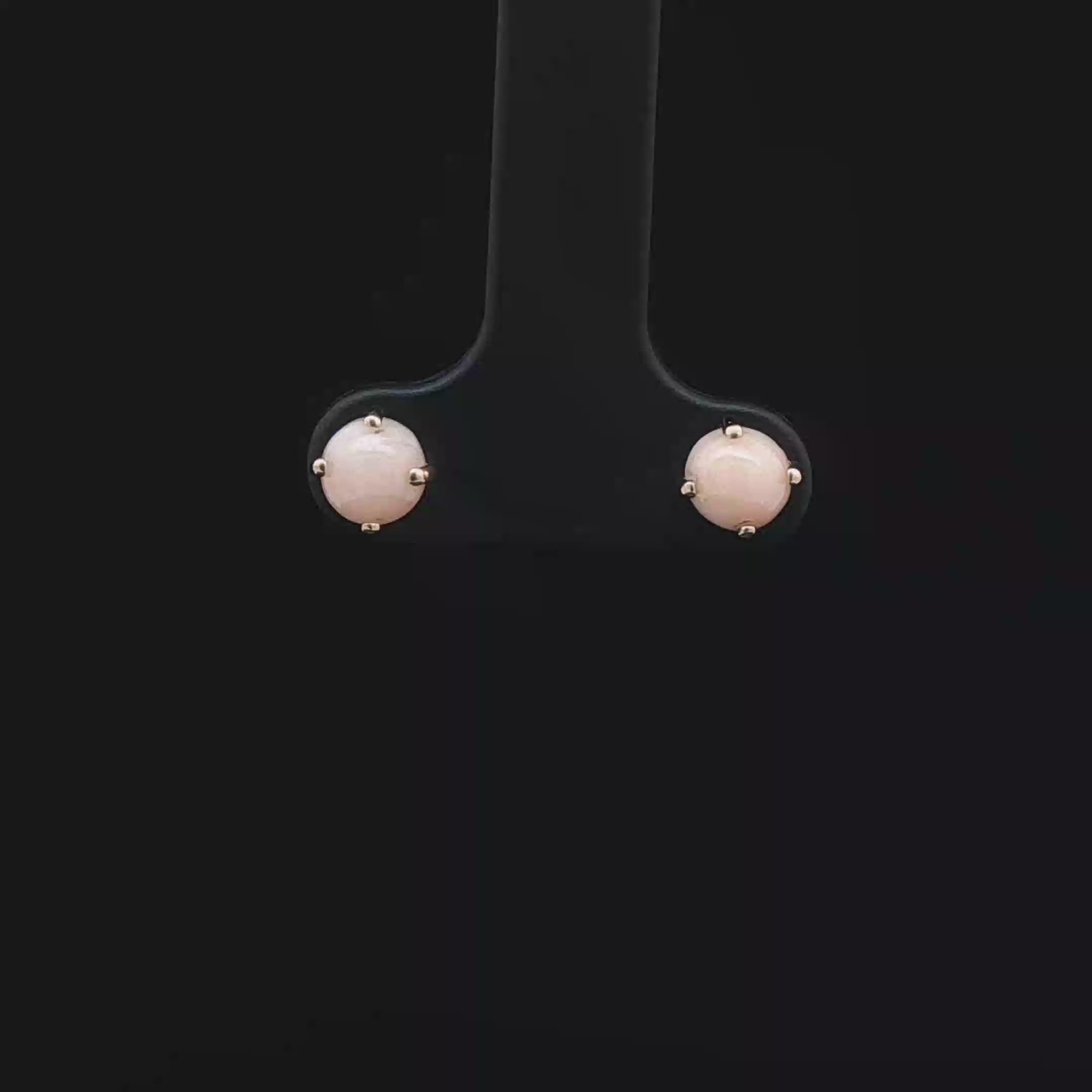 Pink Coral Studs
