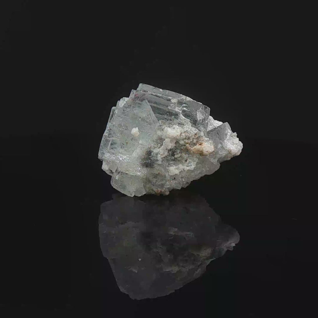 Calcite on fluorite