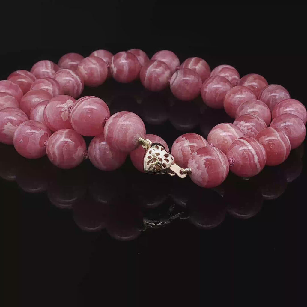 Rhodochrosite necklace
