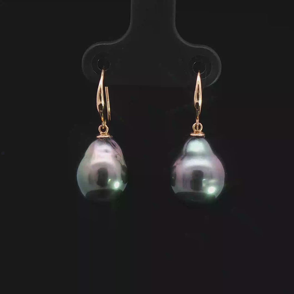 Tahitian Pearl Drop Earrings