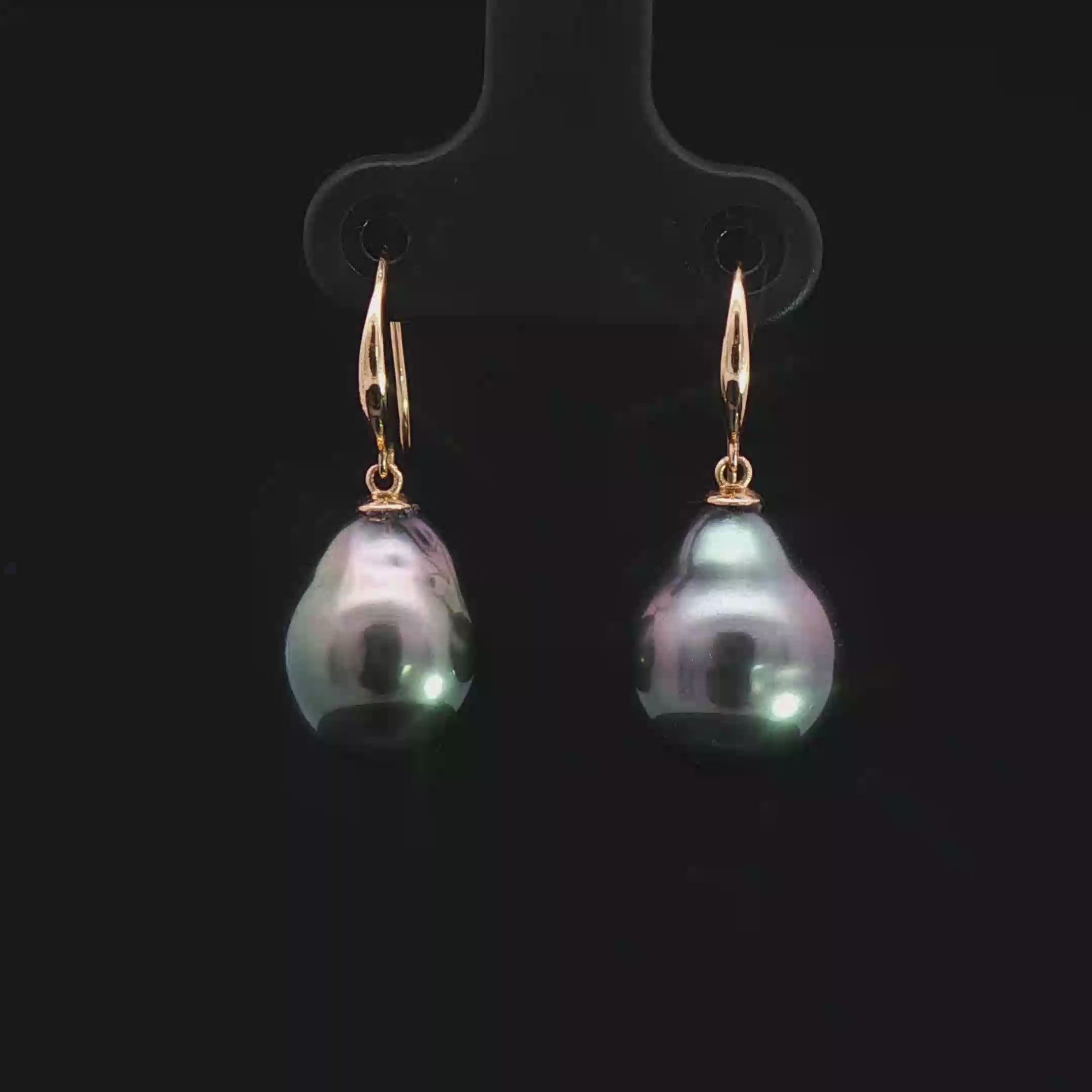 Tahitian Pearl Drop Earrings